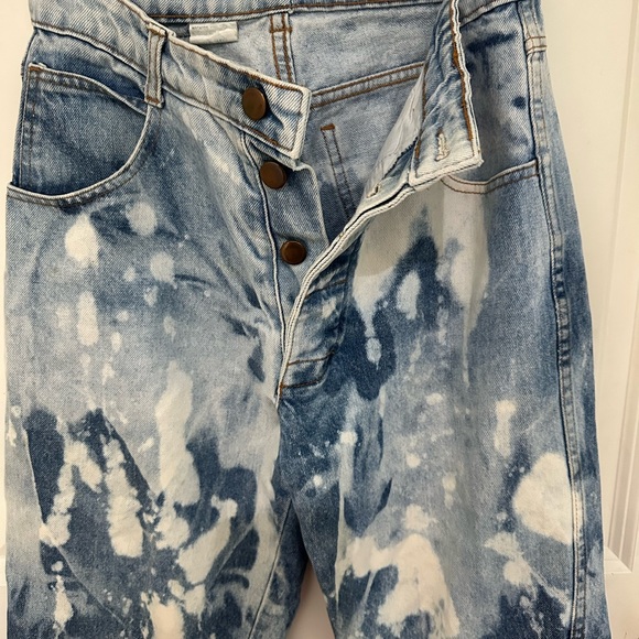 Gap vintage Blue and White Tie-Dye Jeans size extra small - Picture 3 of 8